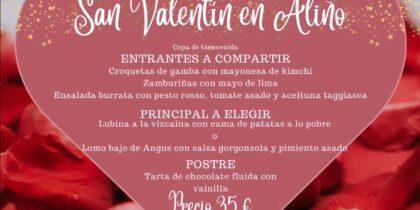 San Valentín en el restaurante Aliño