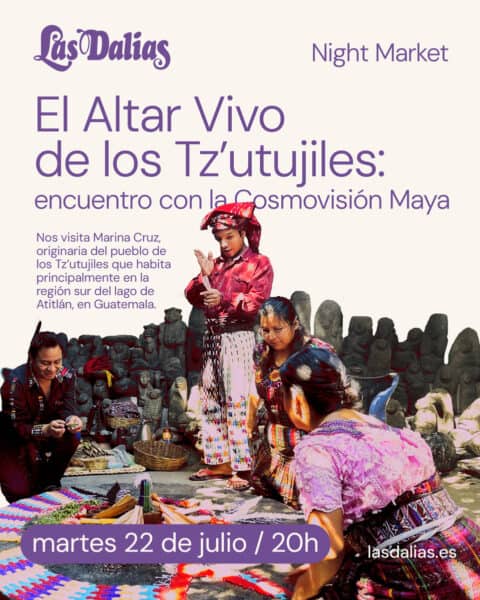 Nana Marina Cruz guía una ceremonia maya en Las Dalias Ibiza