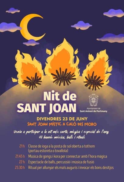 Noche de San Juan mística en Caló des Moro