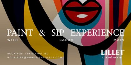 Paint & Sip Experience con Sarah Main en Sun & Moon