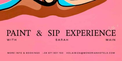 Paint & Sip Experience con Sarah Main en Sun & Moon