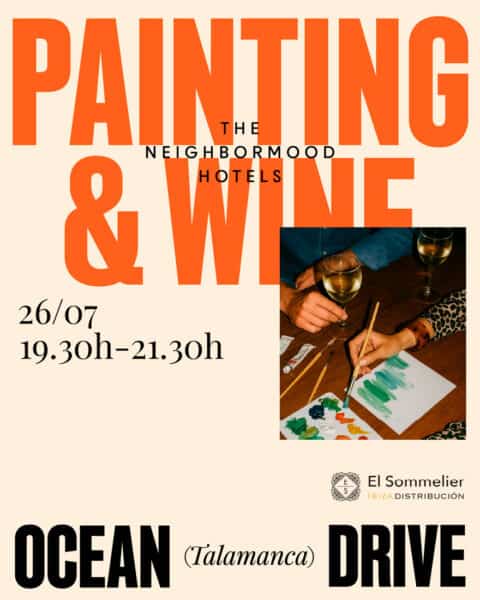 Taller Painting & Wine en Ocean Drive Talamanca
