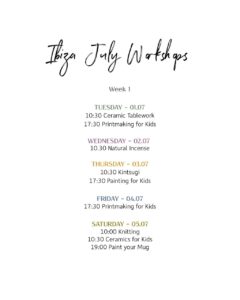 Talleres creativos este verano en Le petit Atelier nº74