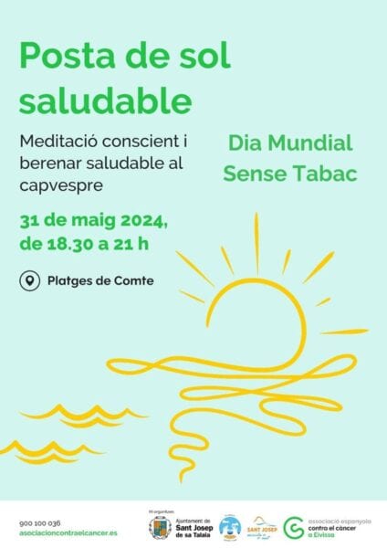 Puesta de sol saludable por el Día Mundial sin Tabaco