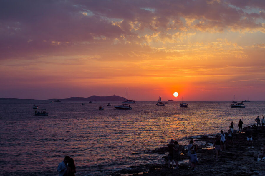 Ses Variades o paseo de la puesta de sol de Ibiza