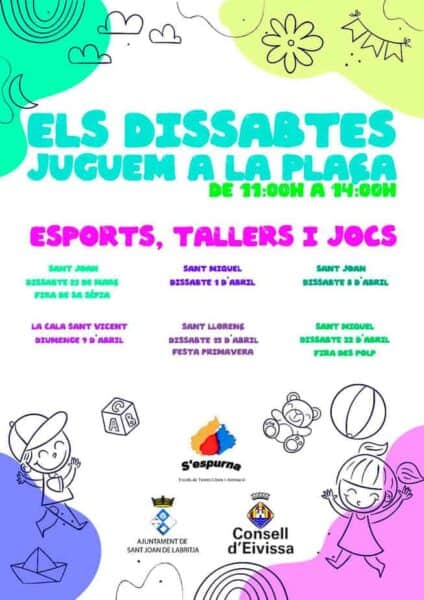 Actividades infantiles los sábados en las plazas de San Juan
