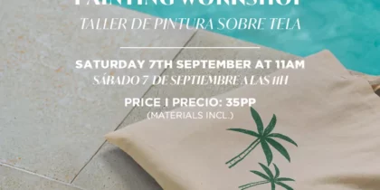 Taller de pintura sobre tela en Las Mimosas