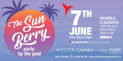 The Sun Berry Party by the Pool en The Oyster & Caviar Bar de Ushuaïa Ibiza Beach Hotel