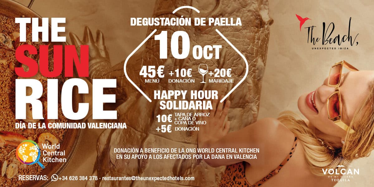 Último The Sunrice en The Beach, Unexpected Ibiza con fines solidarios