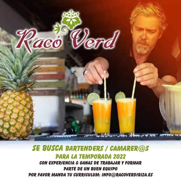 Trabajo en Ibiza 2022: Racó Verd busca personal