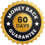 Iron-clad 60-Day Money Back Guarantee seal, offering total confidence and zero risk on the purchase of the Kerassentials treatment