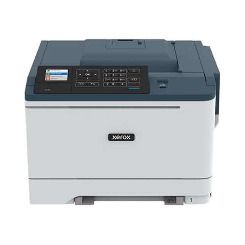 High-speed Xerox color laser printer for business office printing needs.