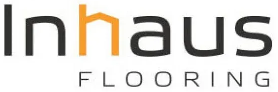 Inhaus Flooring logo featuring modern design with clean typography, emphasizing quality flooring solutions for commercial and residential spaces.
