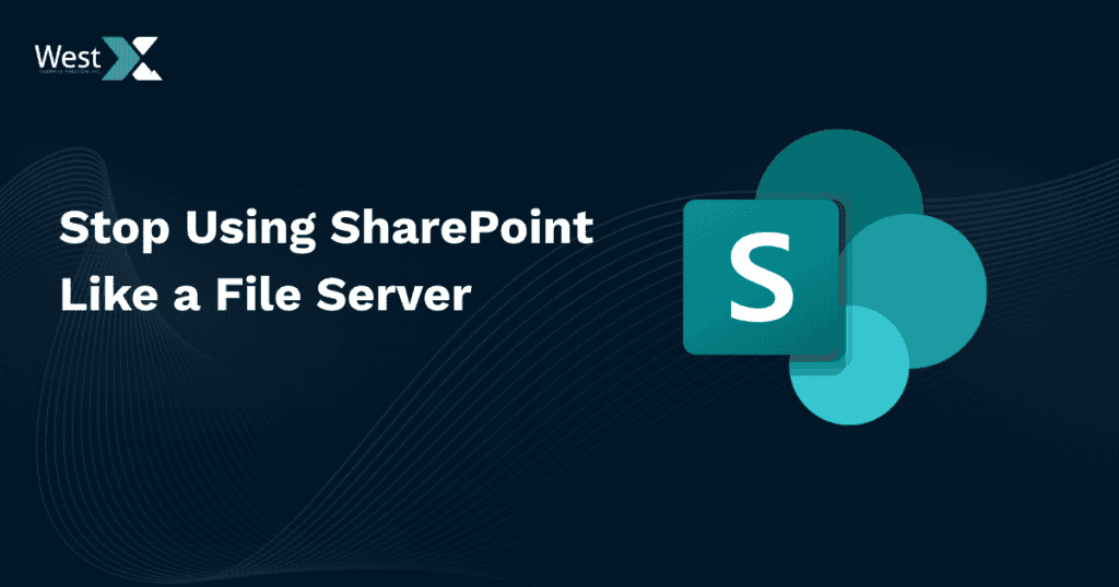 Illustration of Microsoft SharePoint icon with cloud background, emphasizing efficient collaboration and file sharing within Microsoft 365.