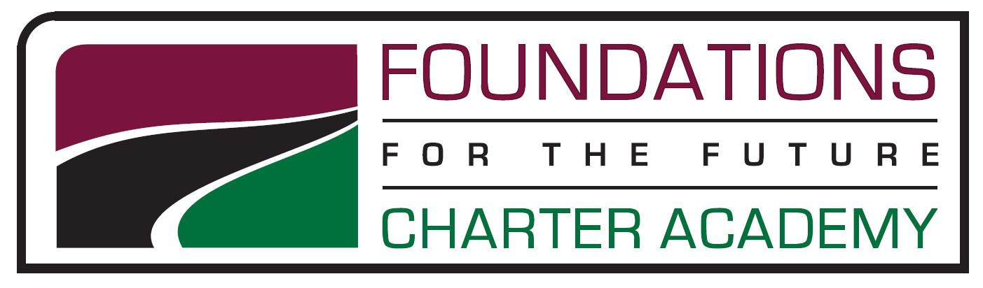 Foundation logo featuring the Charter Academy name and slogan.