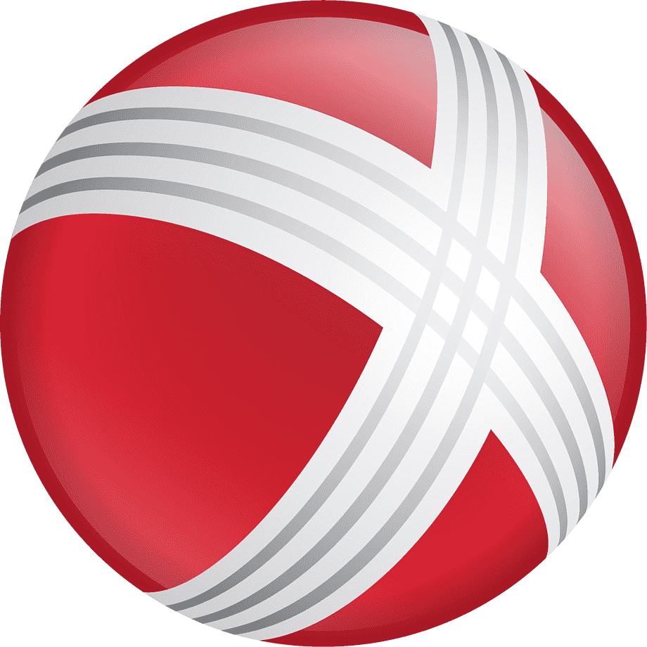 Close-up of a red and white volleyball ball, highlighting its textured surface and design, suitable for sports and recreational activities.