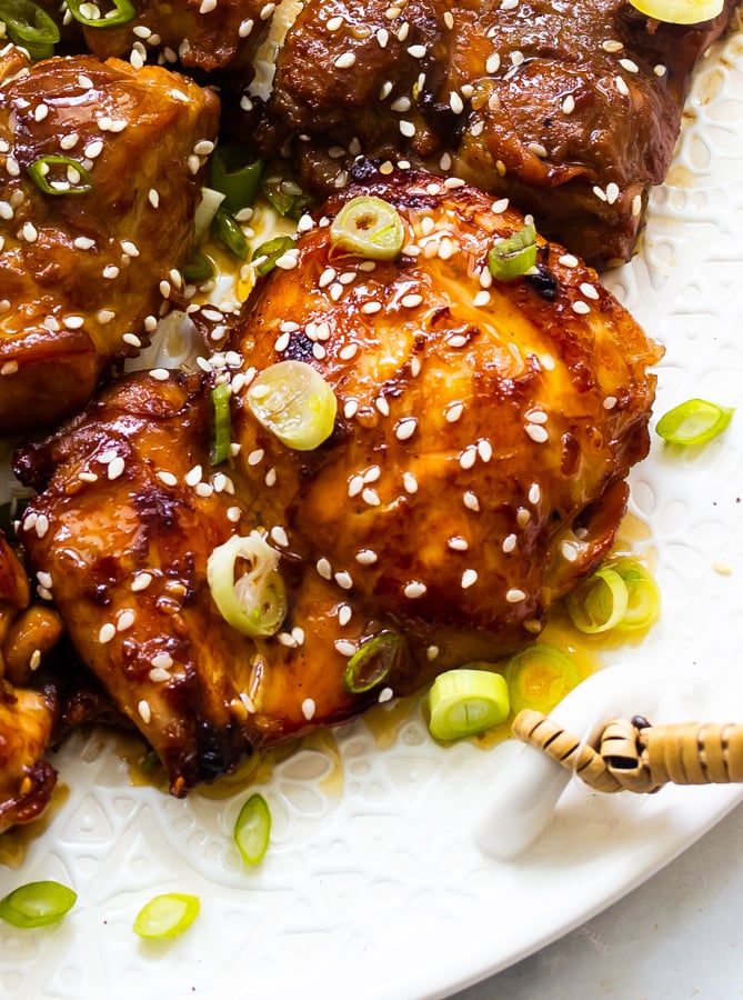 A plate of bulgogi chicken
