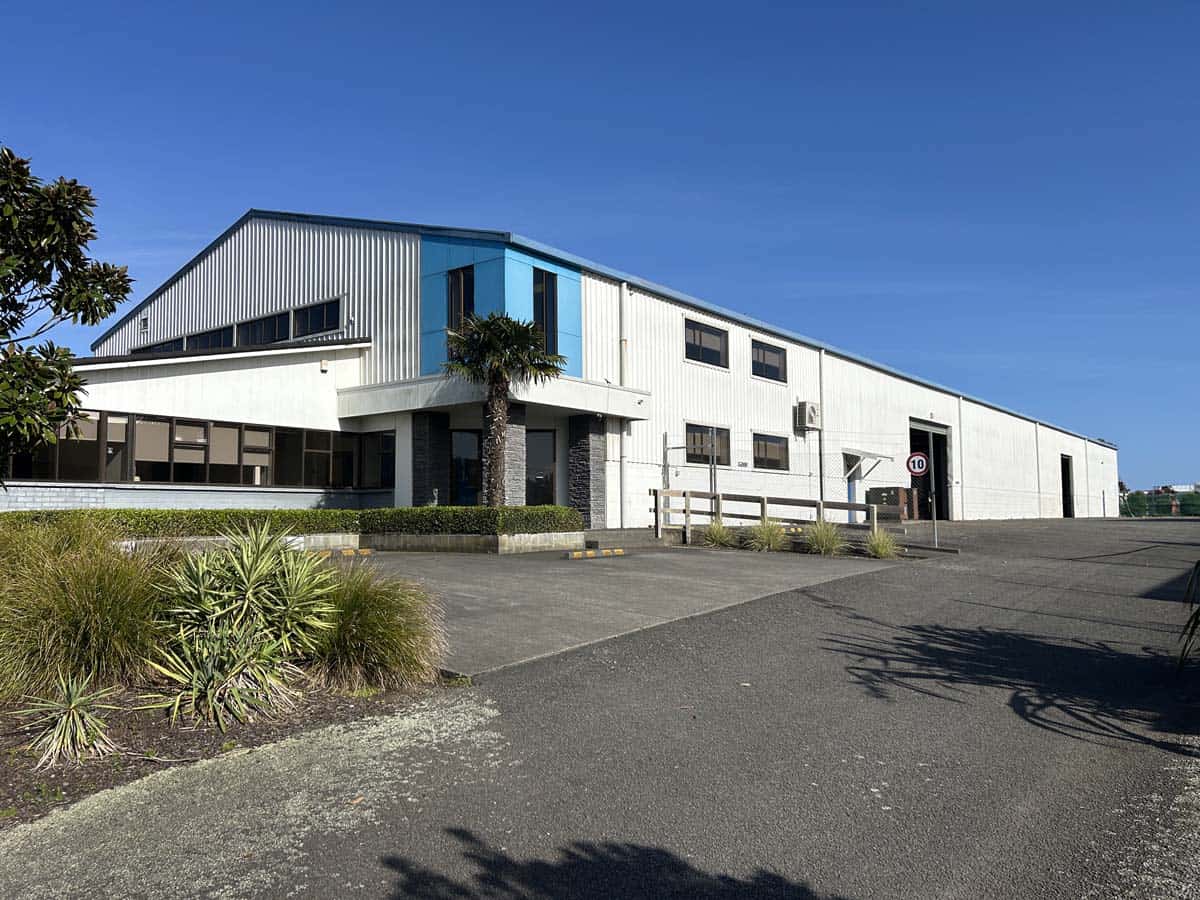 Modern industrial warehouse at 107 De Havilland Drive, White Lion property.