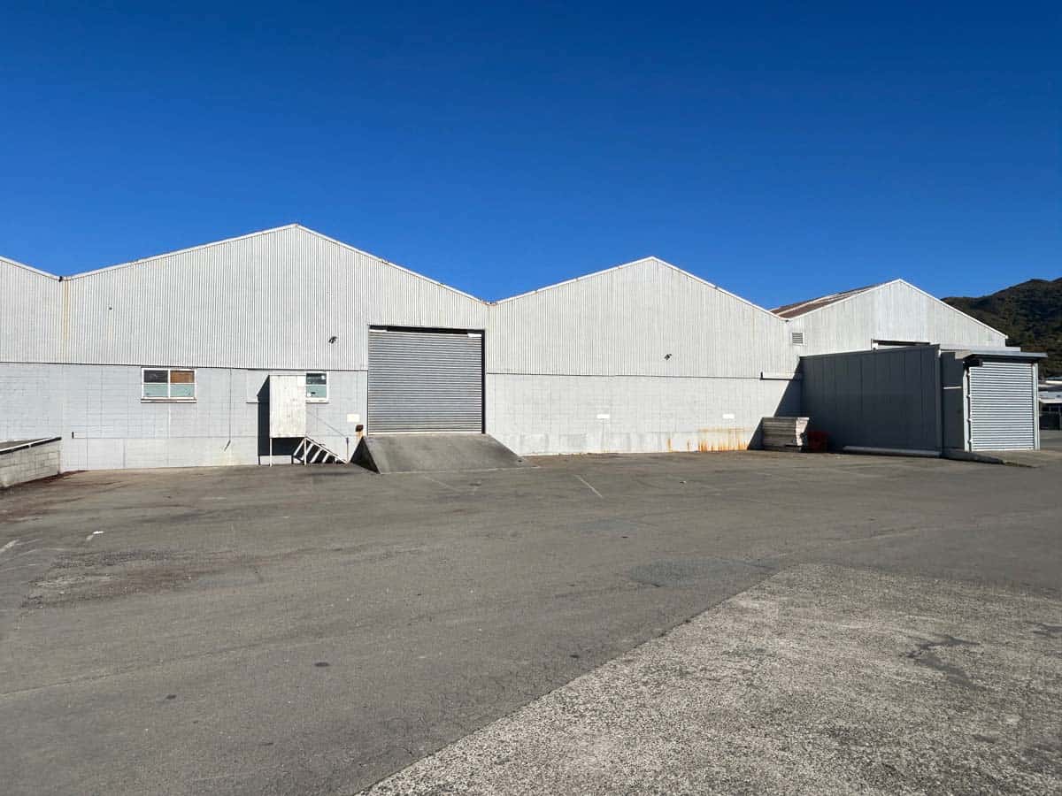 Industrial warehouse building at 8 Mohuia Crescent, White Lion, New Zealand.