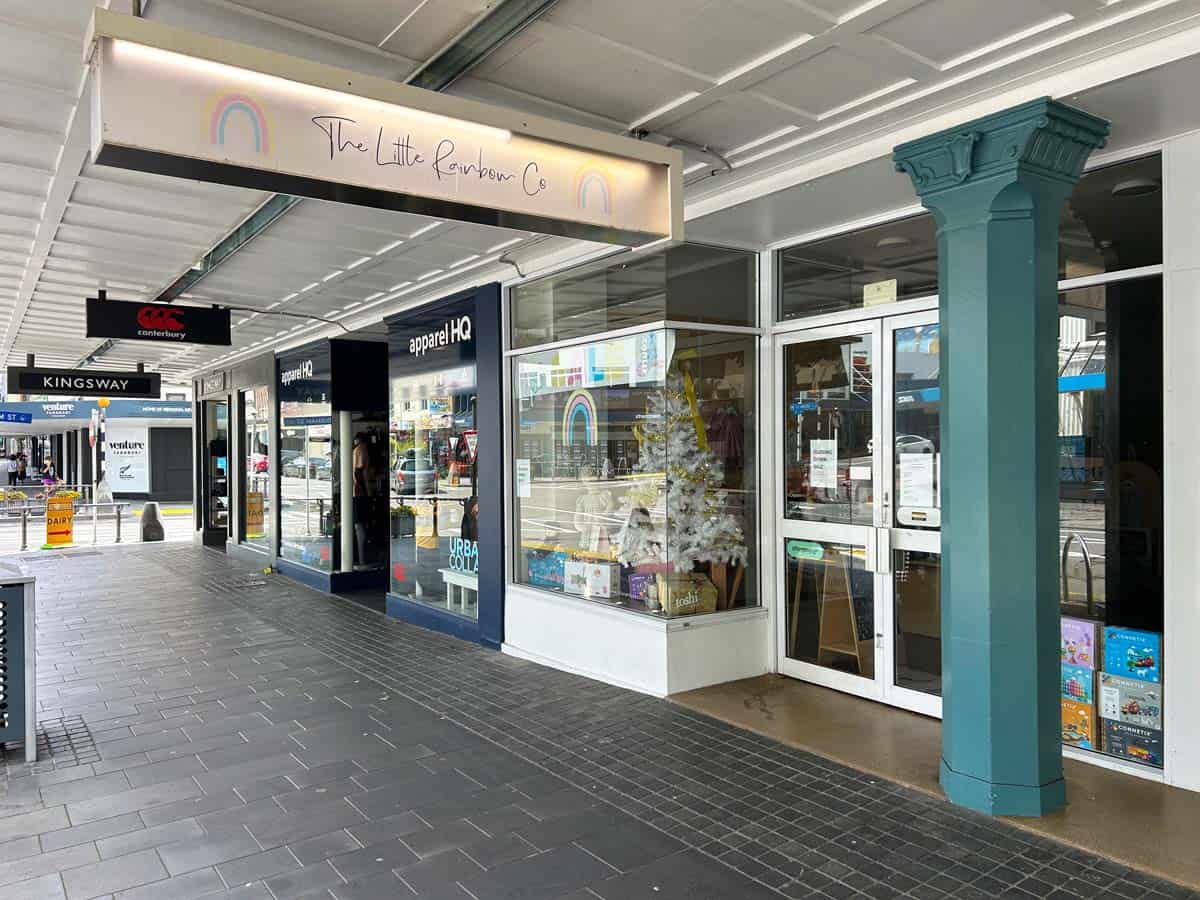 White Lion shopfront at 38 Devon Street West, retail store in New Zealand.
