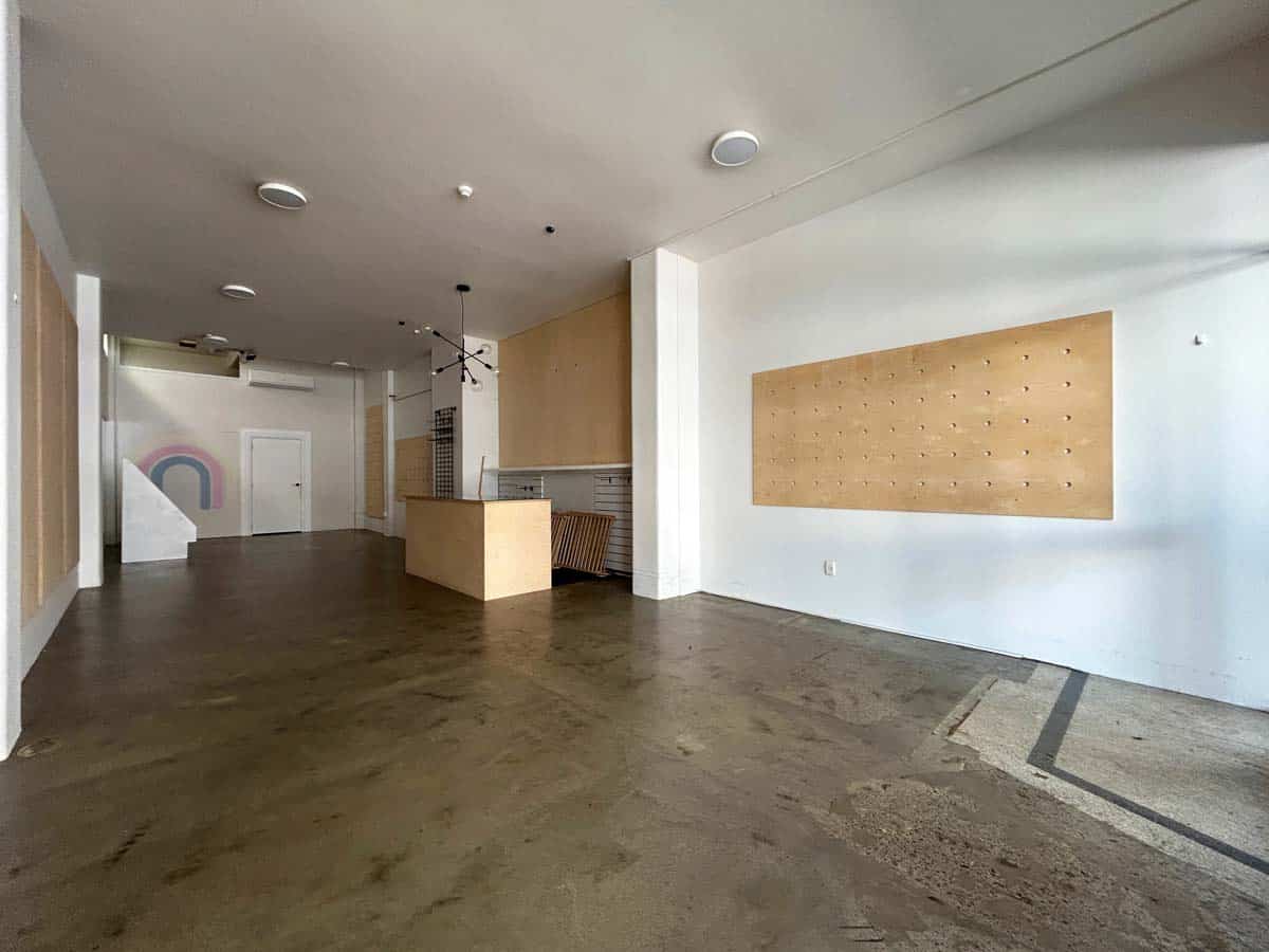 Modern commercial space with minimalist design and natural light.