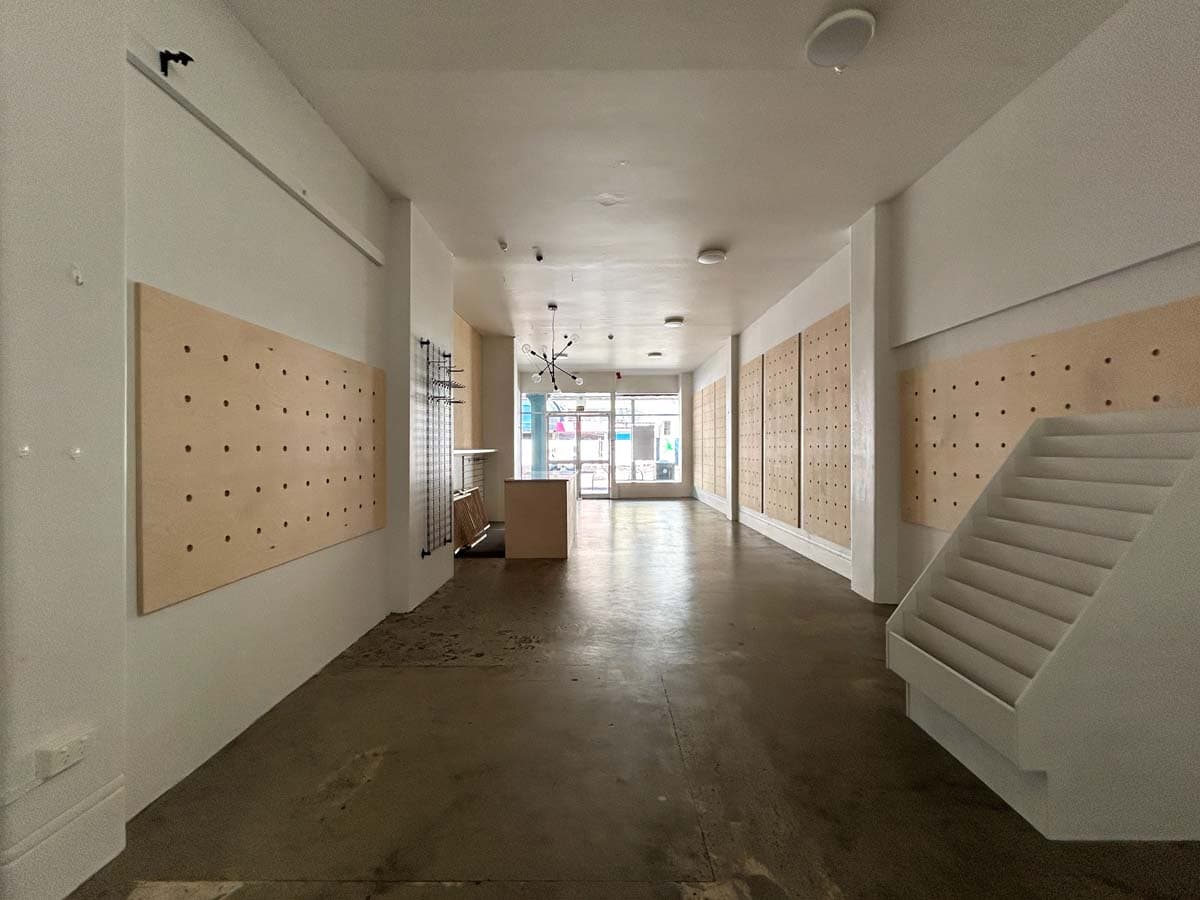 Interior view of White Lion store at 38 Devon Street West, Wellington.