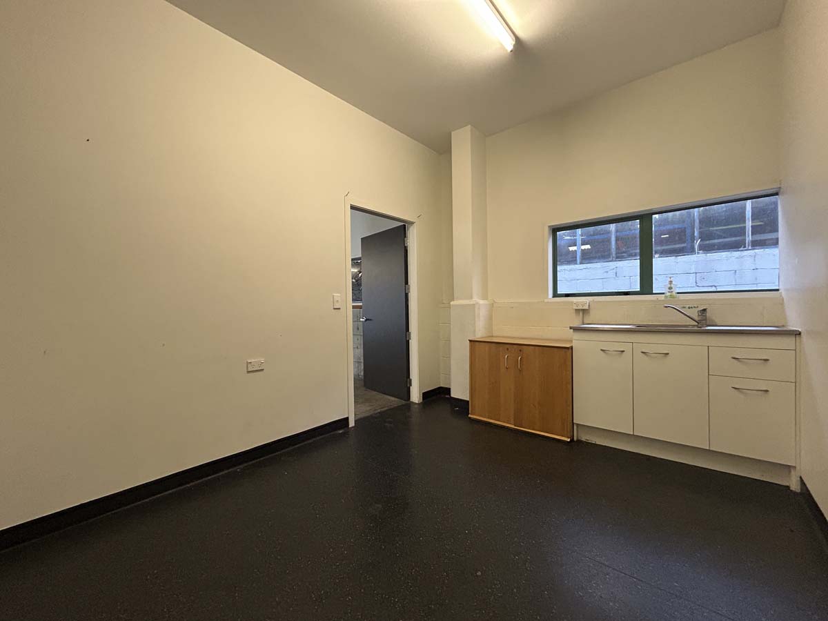 Interior view of a modern kitchen at White Lion, 45 Waione Street, Auckland.