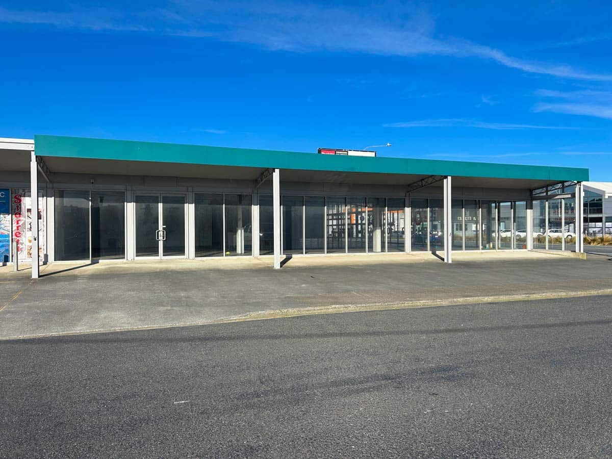 Modern commercial building at 45 Waione Street in Auckland, New Zealand.