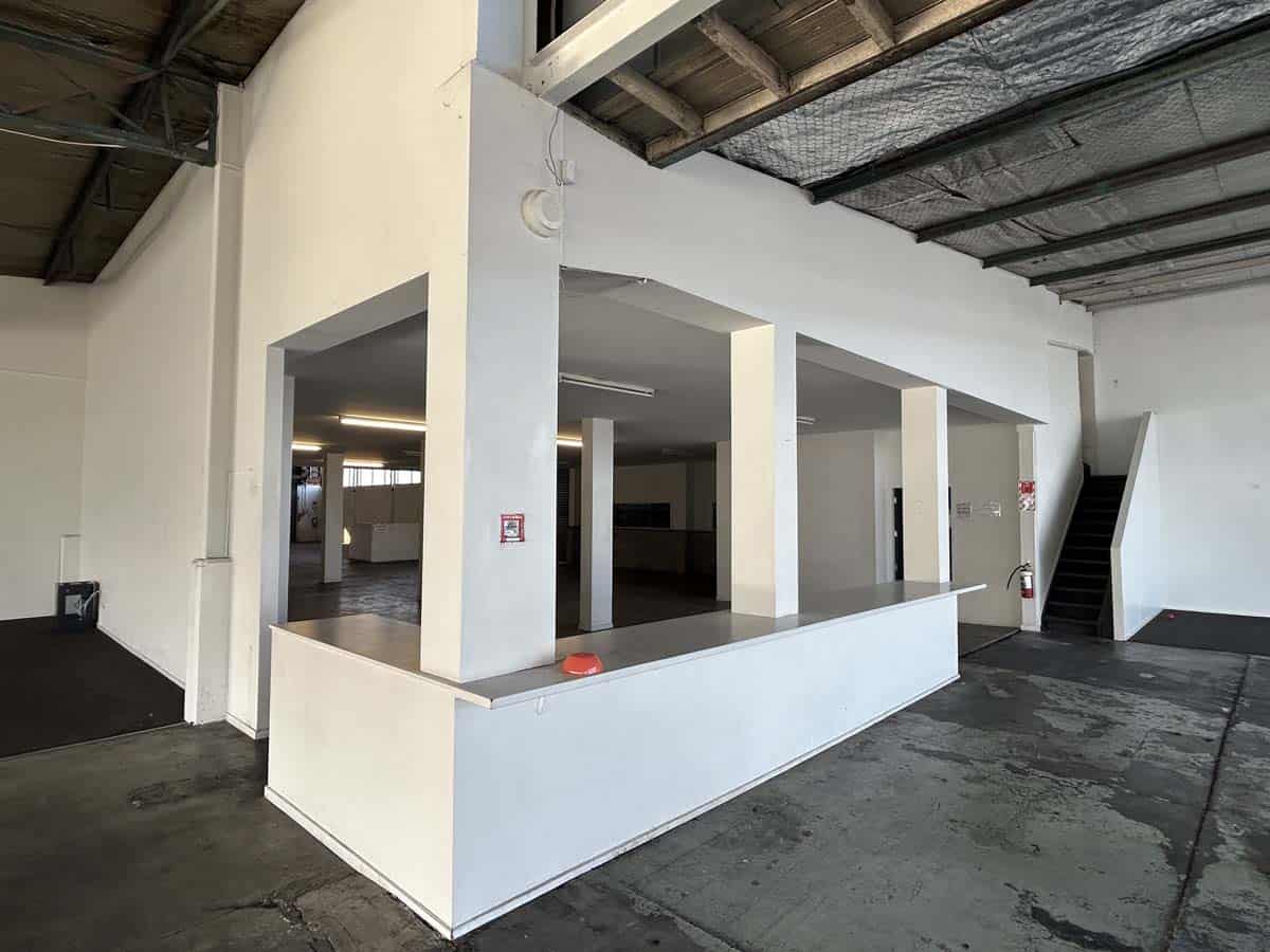 Interior view of White Lion commercial space at 45 Waione Street, Auckland.