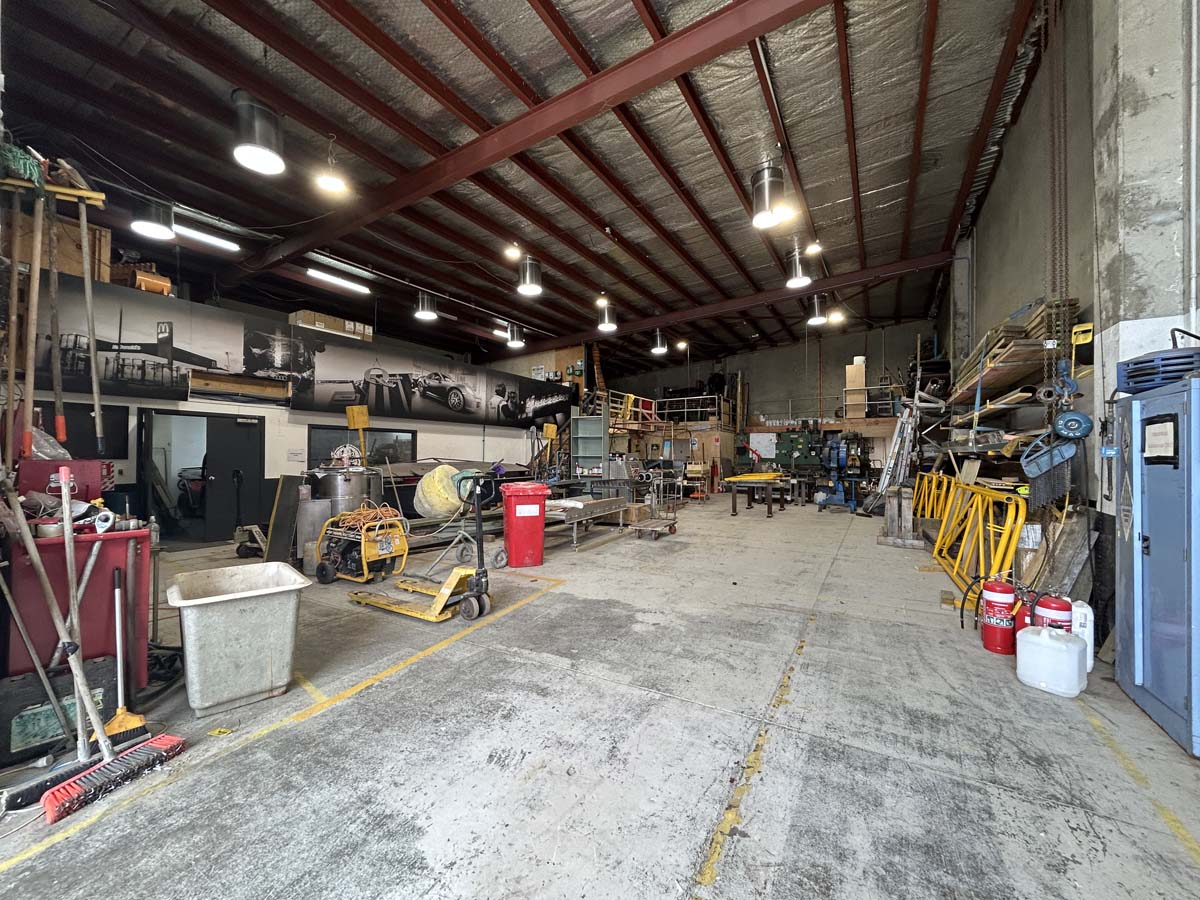 Workshop interior at White Lion, 47A Victoria Street, Auckland, NZ.