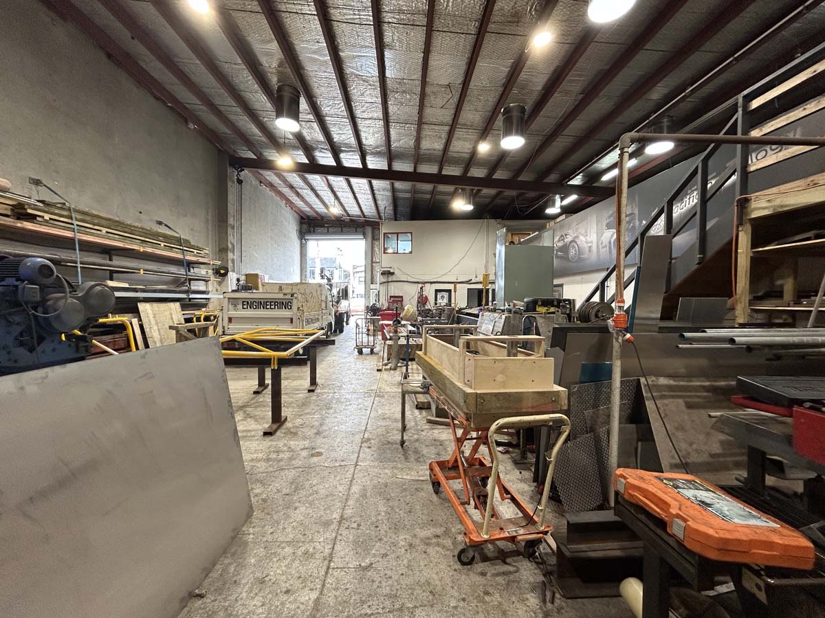 Workshop interior of White Lion at 47A Victoria Street, Auckland, NZ.