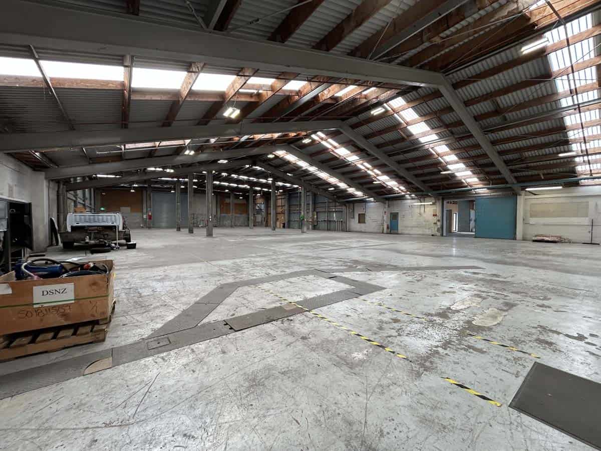 Spacious warehouse interior at White Lion, 69 Waione Street, Auckland.
