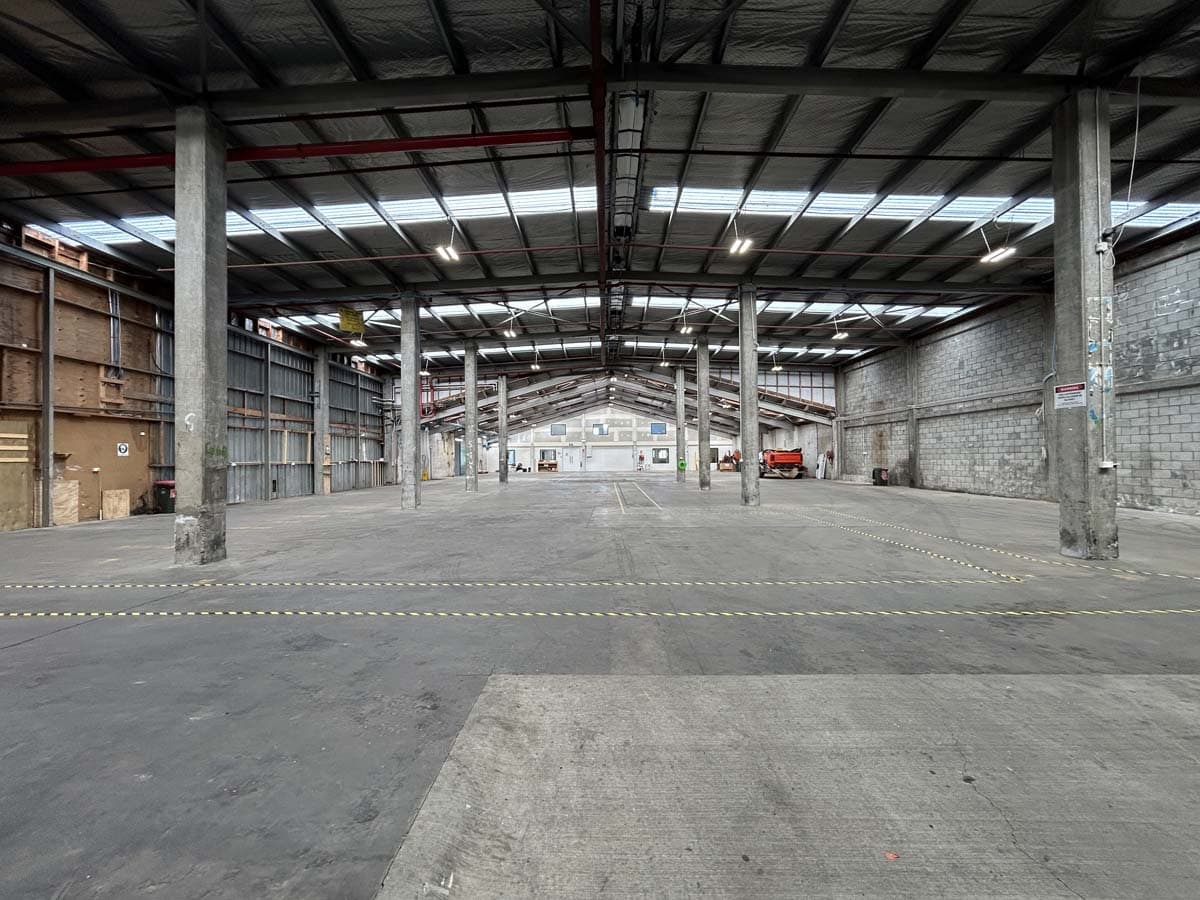 Interior view of White Lion warehouse at 69 Waione Street, Auckland.