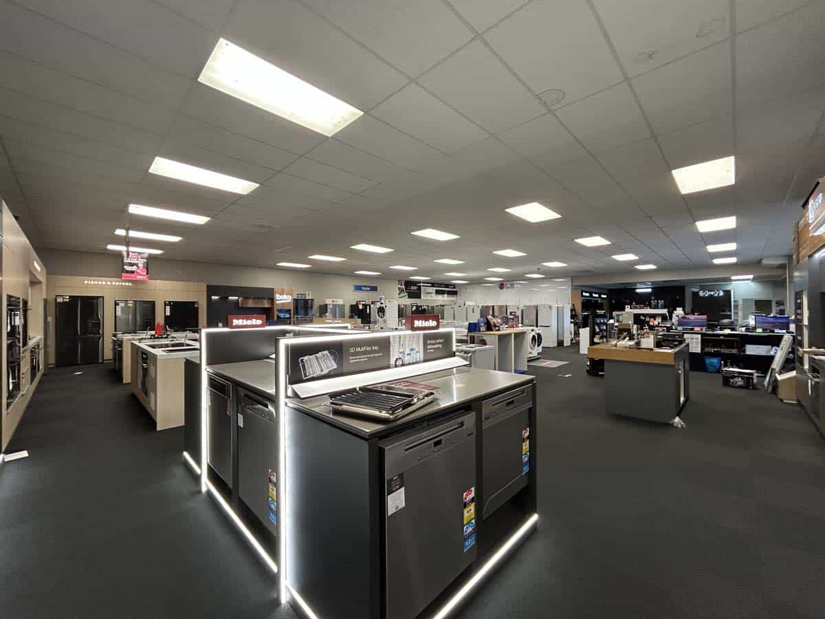 Modern office with printing and copying machines at White Lion, 86 Gill Street.