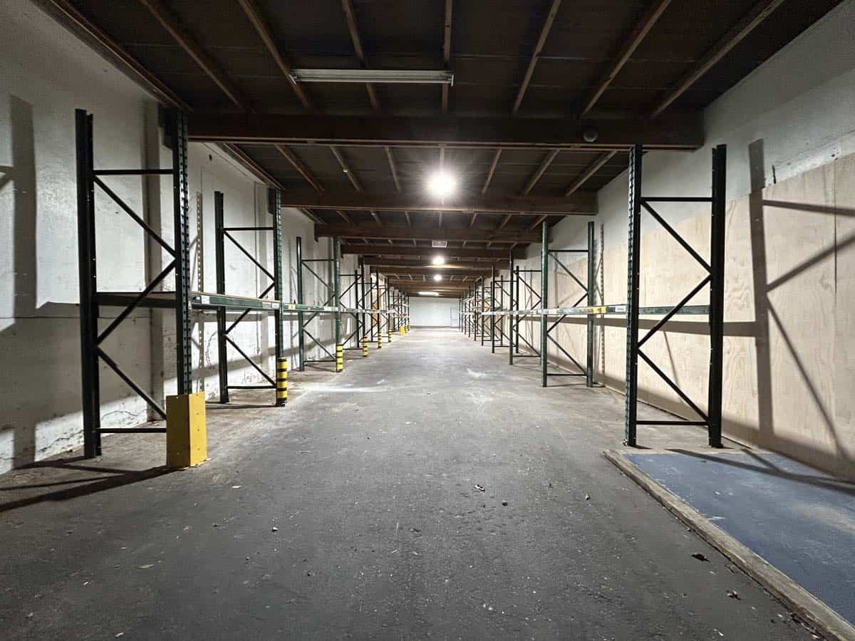 Indoor storage units at 1121 Devon Road, White Lion facility.