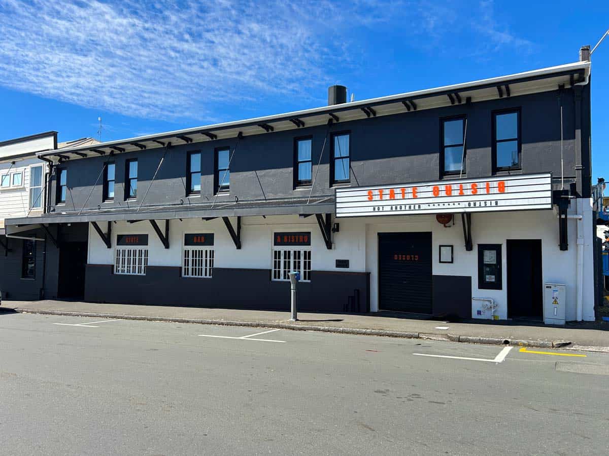 Exterior view of the White Lion building at 31 Gover Street, a contemporary commercial space in New.