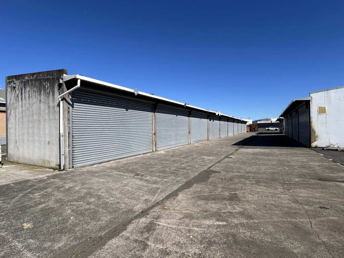 Secure storage units at 42 Seaview Road, White Lion storage facility.