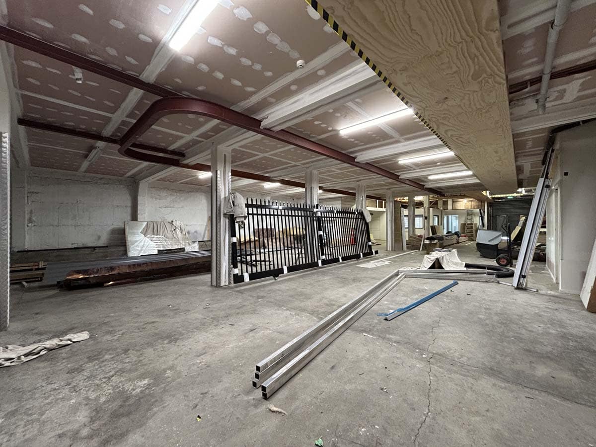 Construction site of White Lion building at 100 Gill Street, Auckland, NZ.