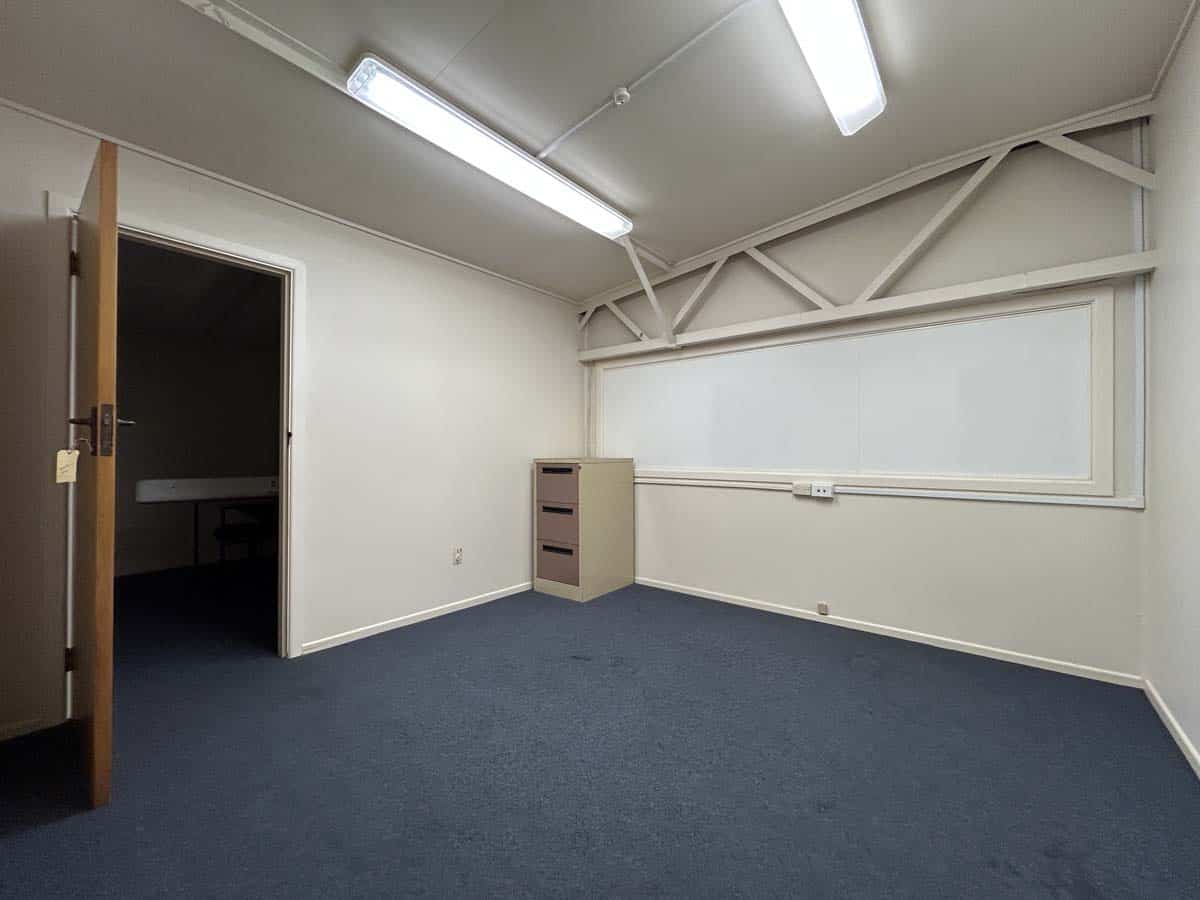 Interior view of a commercial office room at 122 Hutt Road, Wellington, New Zealand.