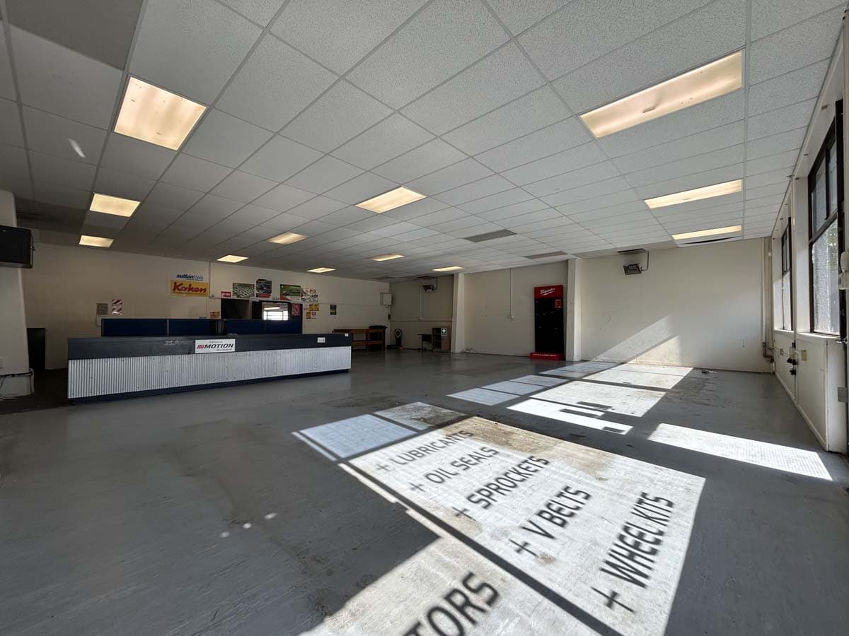 Bright office space at 122 Hutt Road with natural sunlight and modern design.