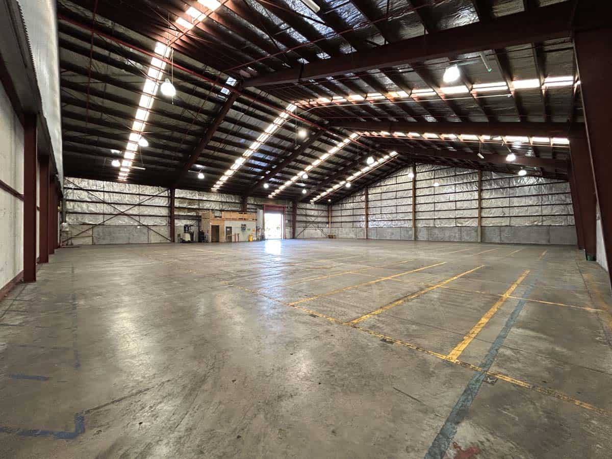 Spacious warehouse with high ceilings and ample lighting at 38 East Street.
