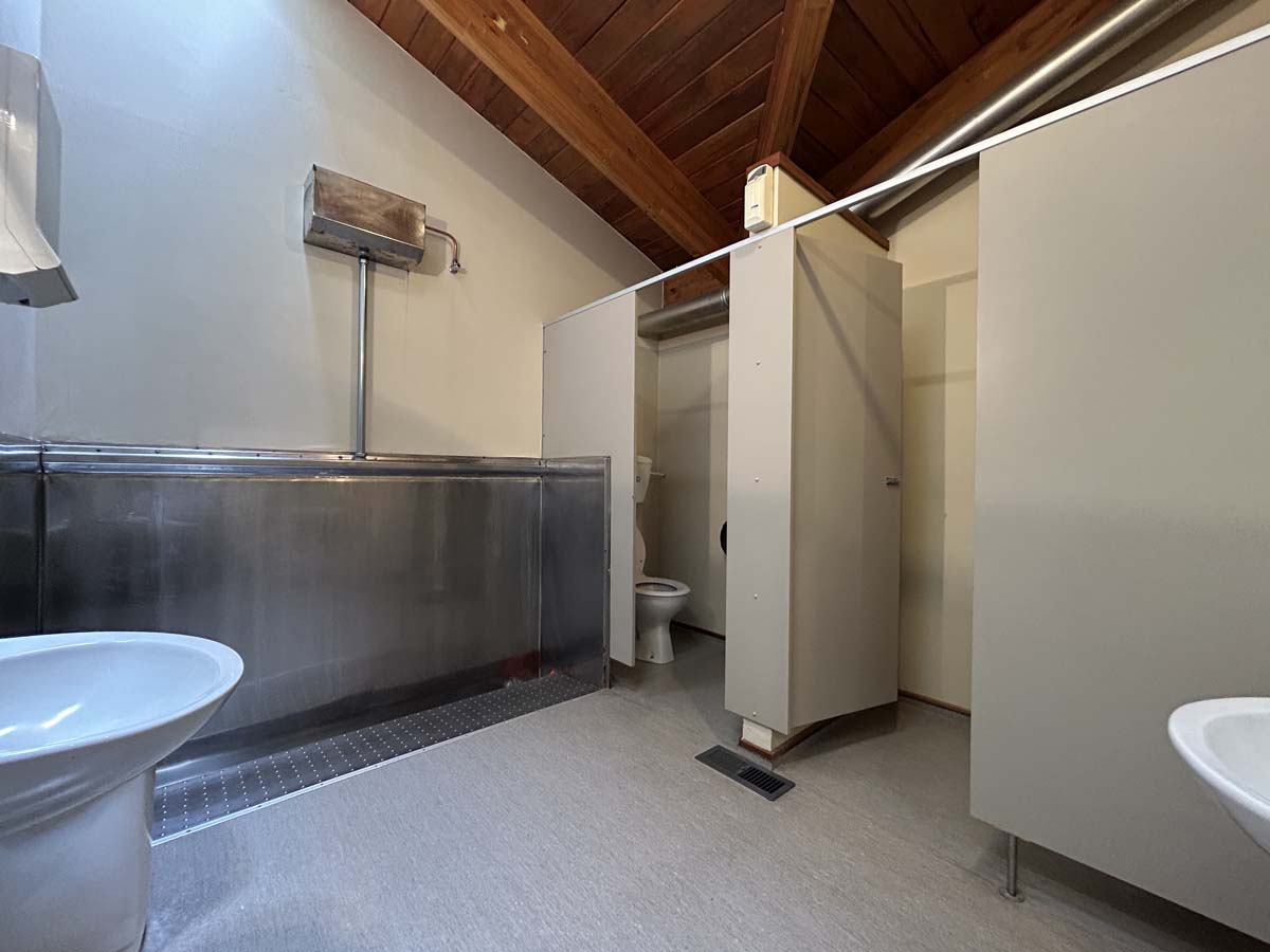 Public restroom facilities at Powderham Business Centre, White Lion building.