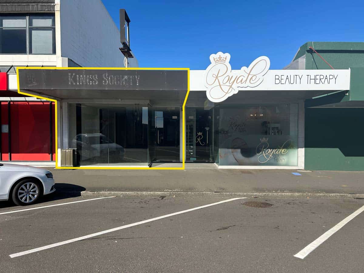 White Lion Beauty Therapy and Kings Society salon storefront in Auckland, New Zealand.