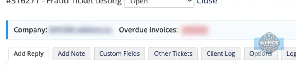whmcs addons eu ticket client company unpaid 1