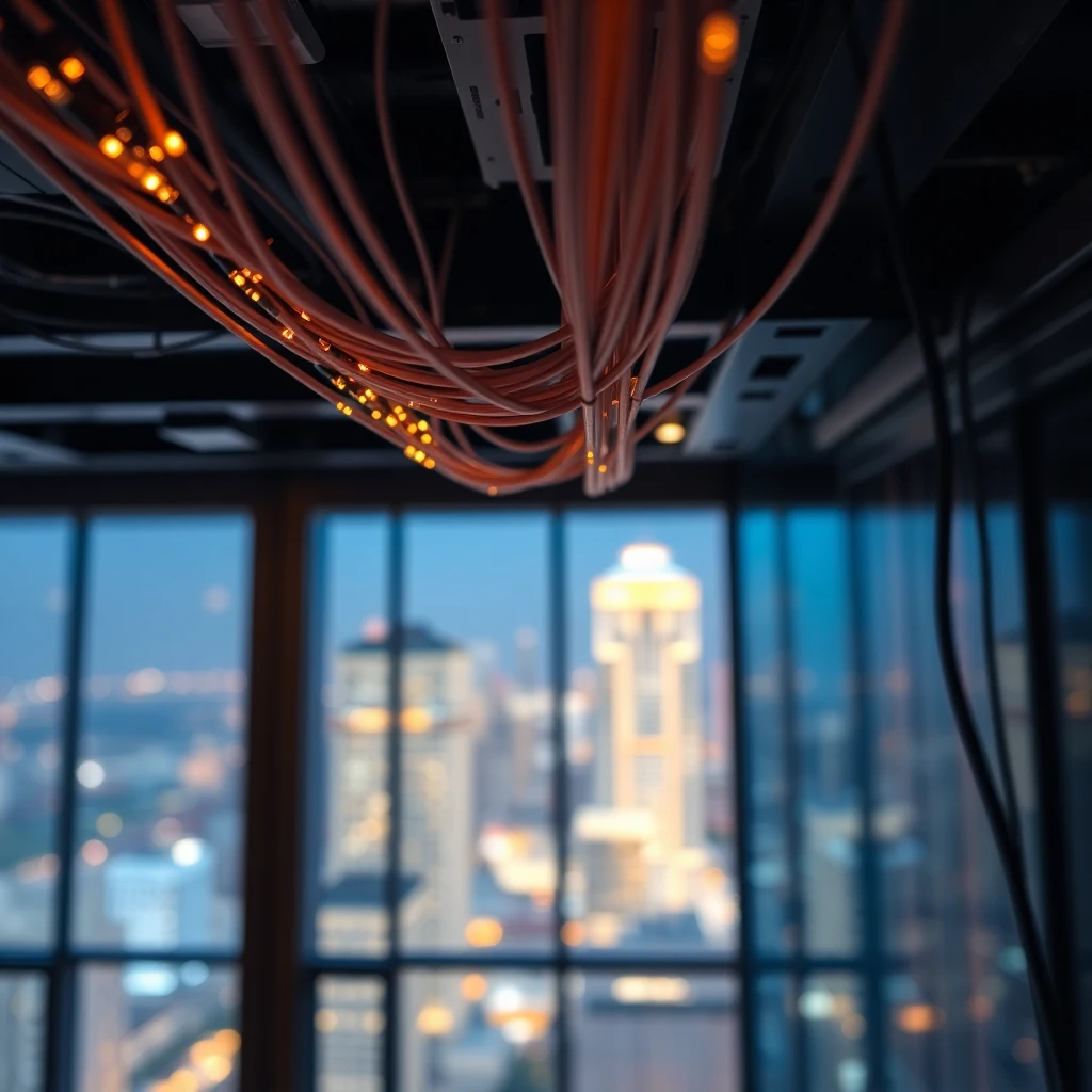 Atlanta skyline featuring Midtown high-rise apartments with fiber internet connectivity