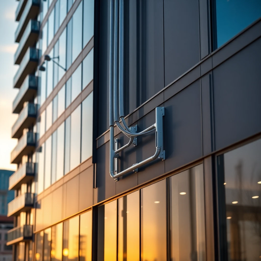 Modern Dallas apartment building exterior showcasing fiber internet connectivity infrastructure