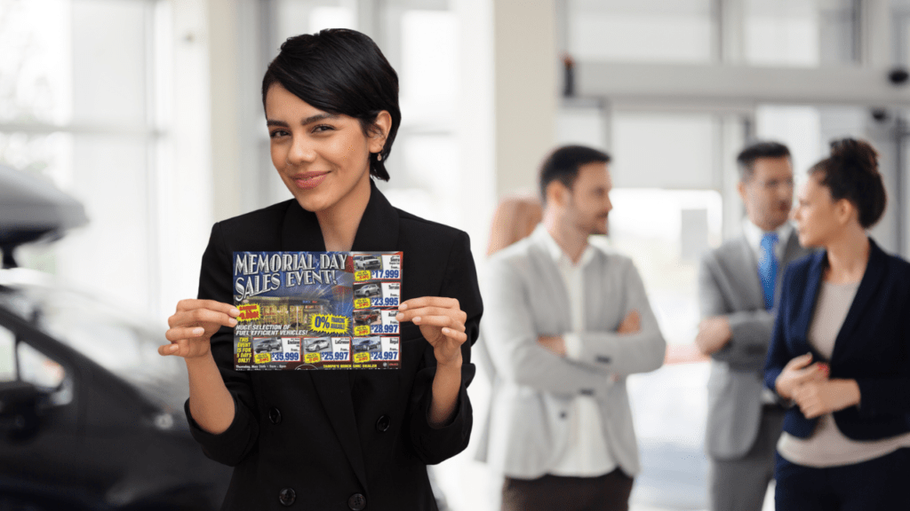 A Happy Customer Brings Her Flyer In To The Staffed Event By Willowood Ventures. Direct ≪Ail Wins