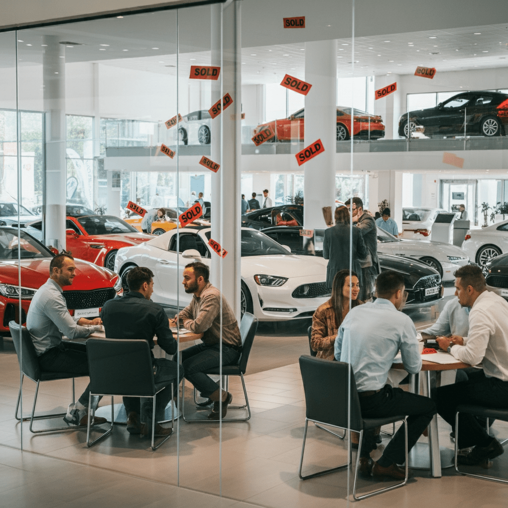 Busy Showroom Selling A Ton Of Cars Due To The Staffed Events But Willowood Ventures