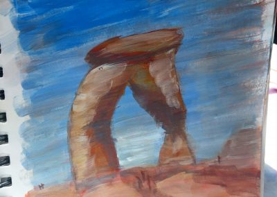 Delicate Arch Paint Study