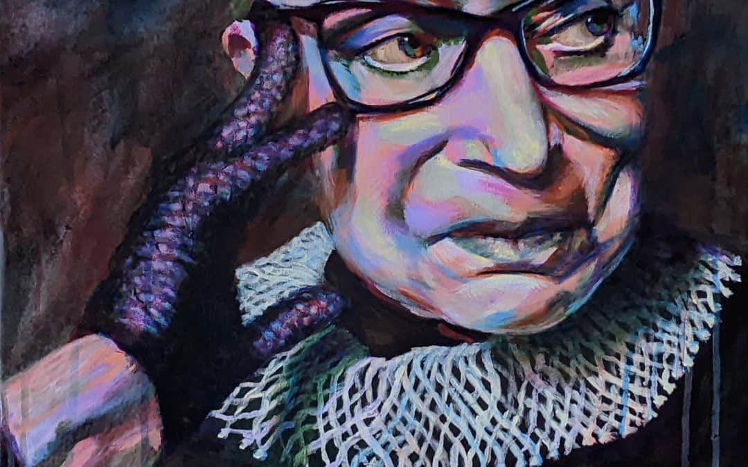 Bold Color Portrait: Ruth Bader Ginsburg